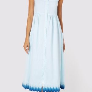 Juliet Dunn 4 Sundress  pale blue